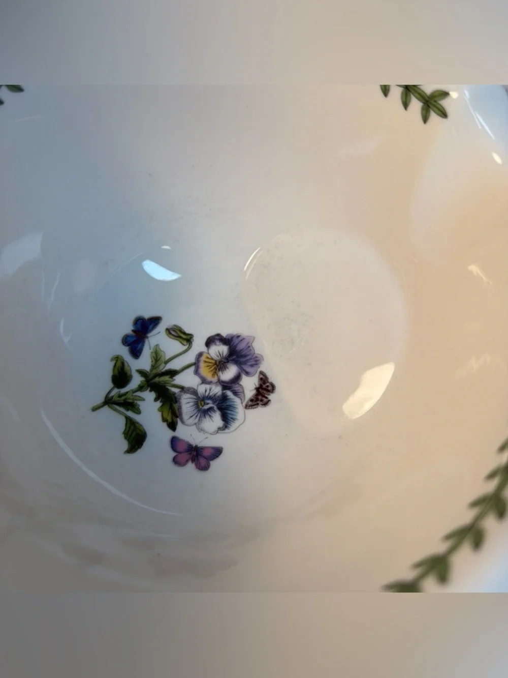 Portmeirion Botanic Garden Grip Stand Bowl‎ Small Portmeirion Sweet Pea D-8,5”